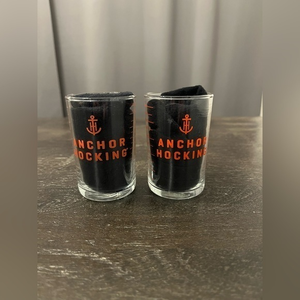Boat Themed Shot Glasses Anchor Hocking Bar‎ Glass Cup Drinking